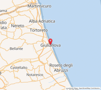 Map of Giulianova, Abruzzo
