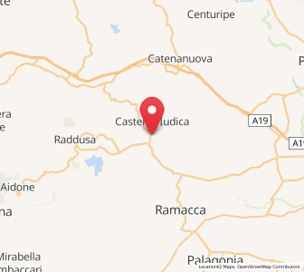 Map of Giumarra, Sicily