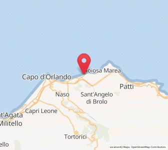 Map of Gliaca, Sicily