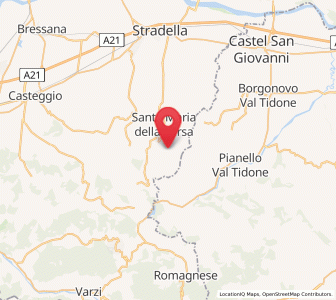 Map of Golferenzo, Lombardy