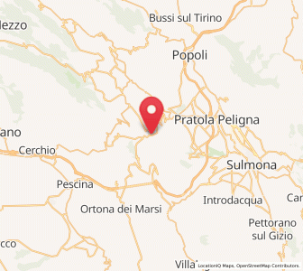 Map of Goriano Sicoli, Abruzzo