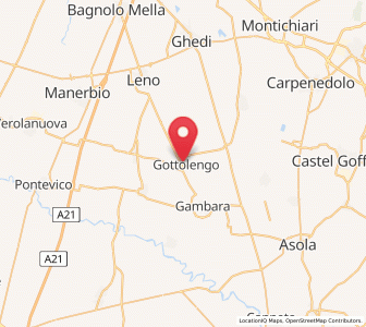 Map of Gottolengo, Lombardy
