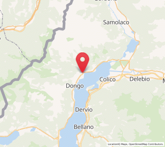 Map of Gravedona-San Gregorio, Lombardy