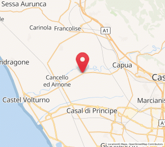 Map of Grazzanise, Campania