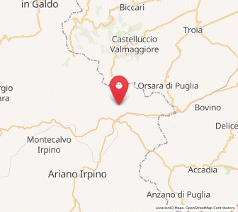 Map of Greci, Campania