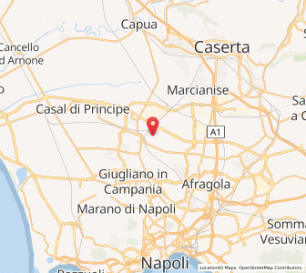 Map of Gricignano di Aversa, Campania