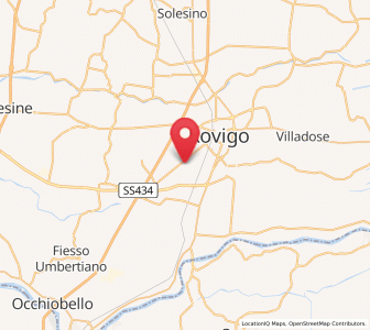 Map of Grignano Polesine, Veneto