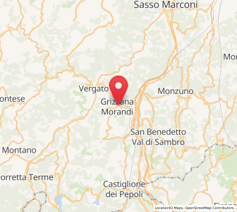 Map of Grizzana, Emilia-Romagna