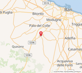 Map of Grumo Appula, Apulia