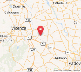 Map of Grumolo delle Abbadesse, Veneto