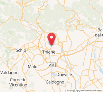 Map of Grumolo Pedemonte, Veneto