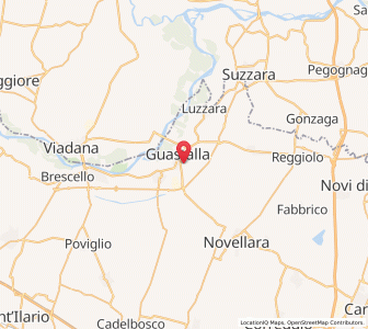Map of Guastalla, Emilia-Romagna