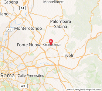Map of Guidonia Montecelio, Lazio