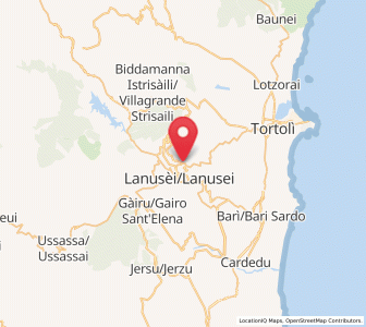 Map of Ilbono, Sardinia