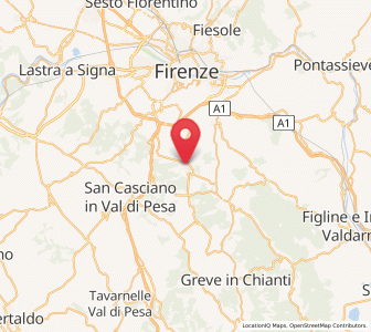 Map of Impruneta, Tuscany