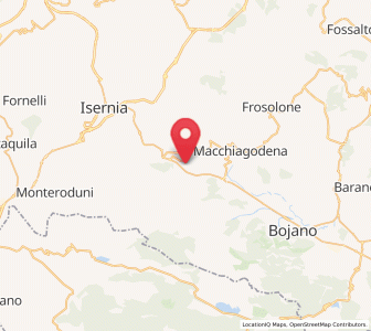 Map of Indiprete, Molise