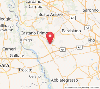 Map of Inveruno, Lombardy