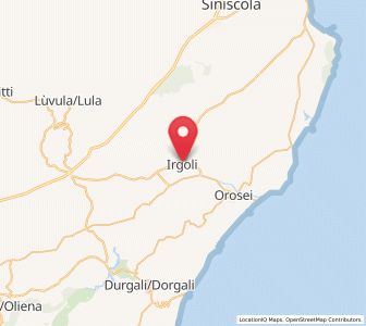 Map of Irgoli, Sardinia
