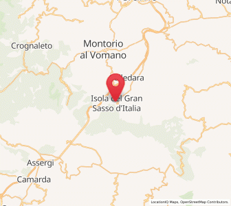 Map of Isola del Gran Sasso d'Italia, Abruzzo
