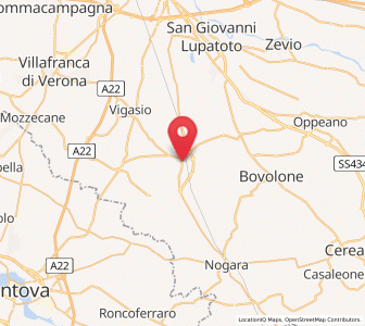 Map of Isola della Scala, Veneto