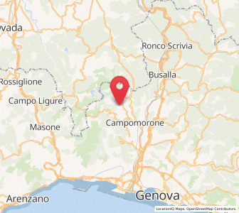 Map of Isoverde, Liguria