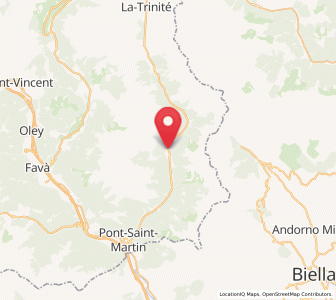 Map of Issime, Aosta Valley
