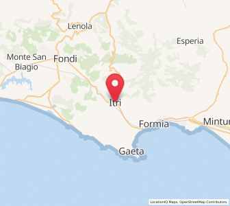 Map of Itri, Lazio