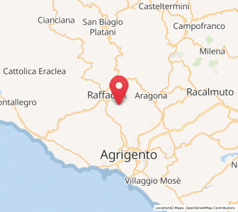 Map of Joppolo Giancaxio, Sicily