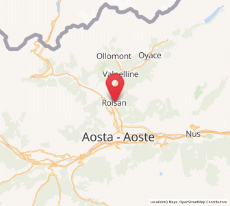 Map of La Cretaz-Roisan, Aosta Valley
