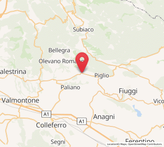 Map of La Forma, Lazio