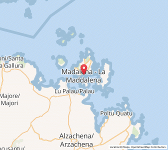 Map of La Maddalena, Sardinia