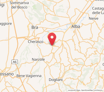 Map of La Morra, Piedmont