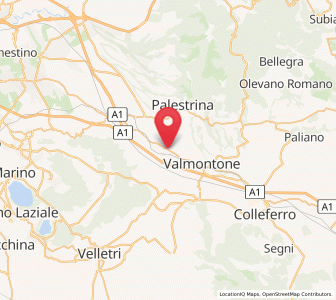 Map of Labico, Lazio