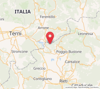 Map of Labro, Lazio