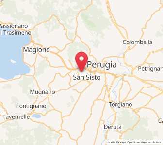Map of Lacugnano, Umbria