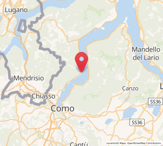 Map of Laglio, Lombardy