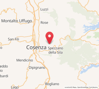 Map of Lappano, Calabria
