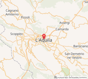 Map of L'Aquila, Abruzzo