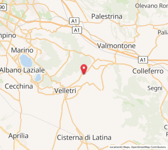 Map of Lariano, Lazio