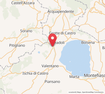 Map of Latera, Lazio