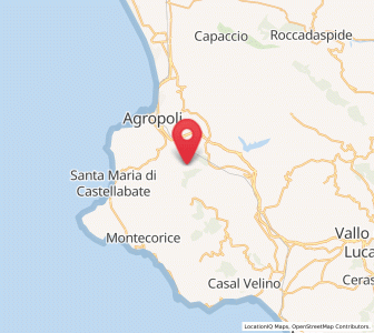 Map of Laureana Cilento, Campania