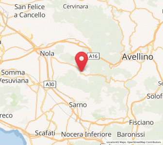Map of Lauro, Campania