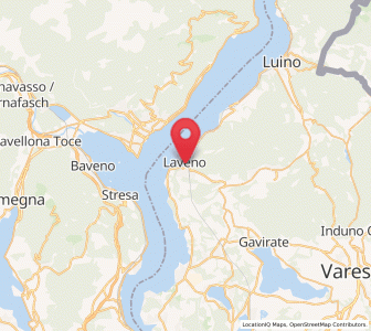 Map of Laveno, Lombardy