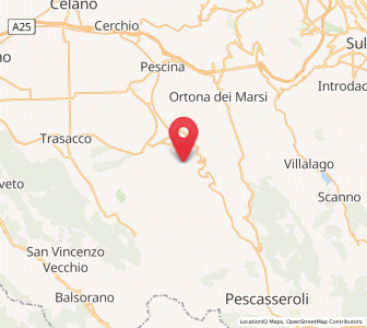 Map of Lecce Nei Marsi, Abruzzo