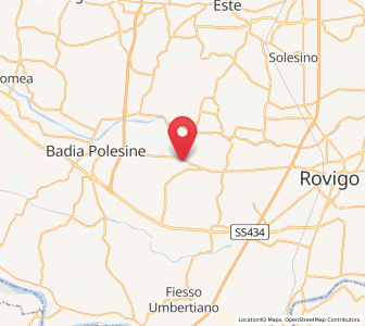 Map of Lendinara, Veneto