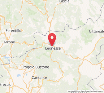Map of Leonessa, Lazio