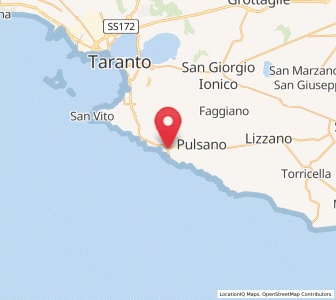Map of Leporano Marina, Apulia