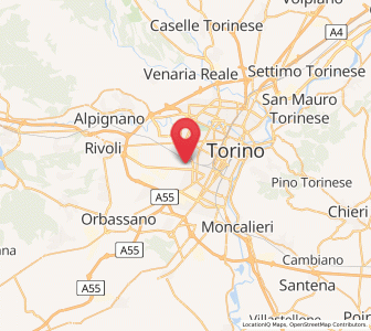 Map of Lesna, Piedmont
