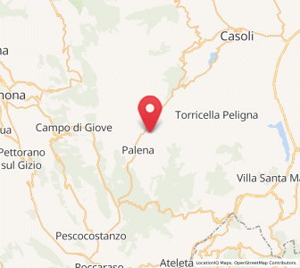 Map of Lettopalena, Abruzzo
