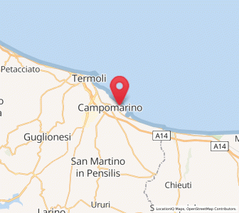 Map of Lido Campomarino, Molise